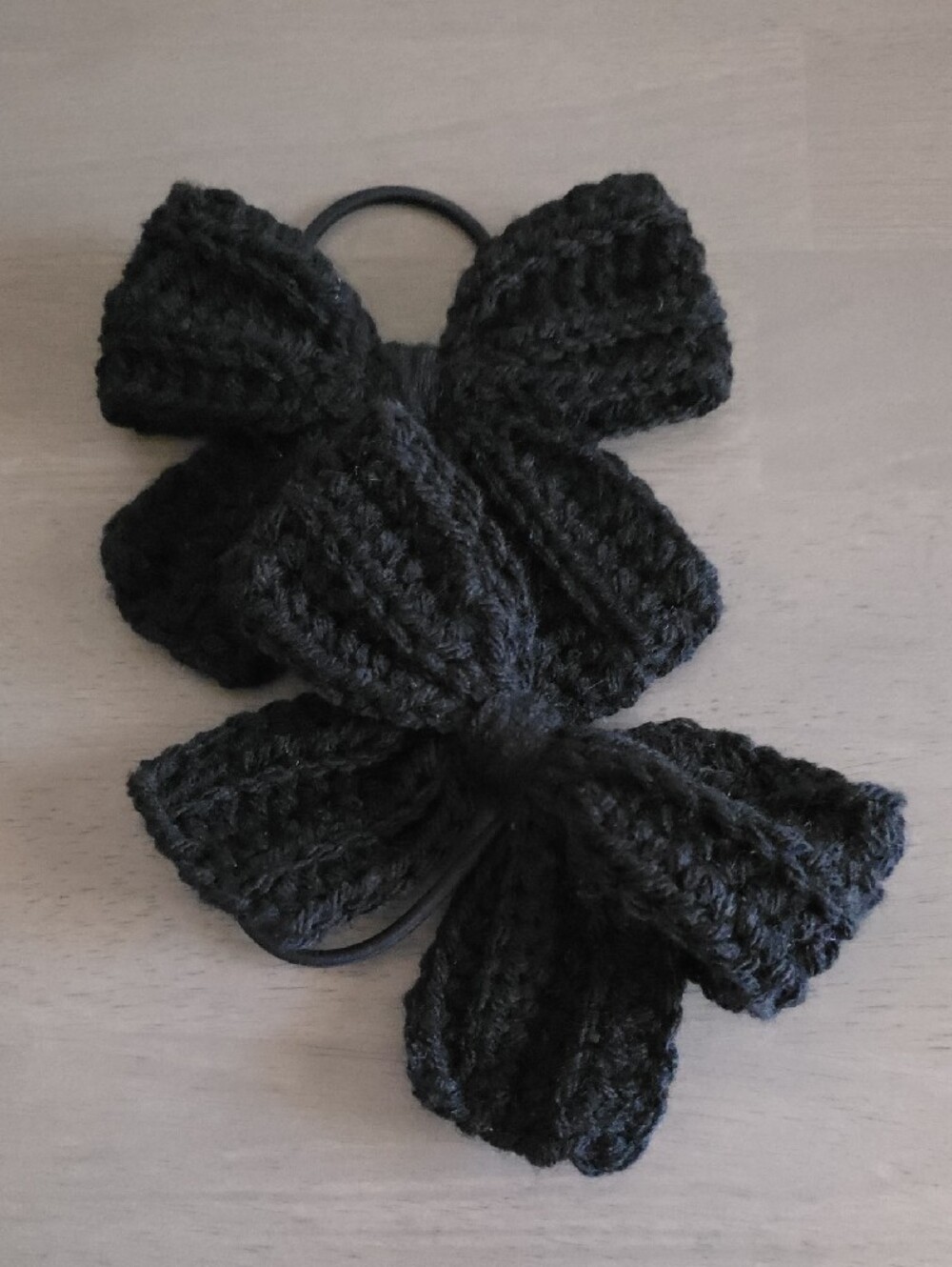Handmade Crochet Bow Hair Tie Set - Picture 8 of 16